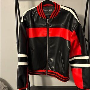 Red and Black Bomber Jacket